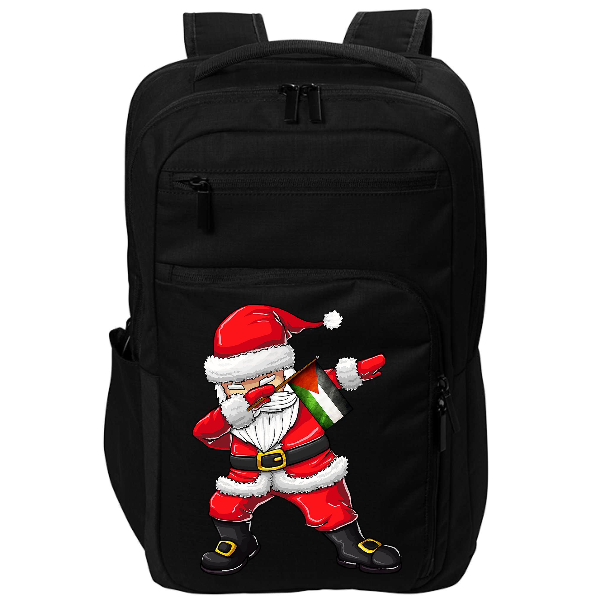 Dabbing Santa Claus From Palestine Xmas Gift Impact Tech Backpack