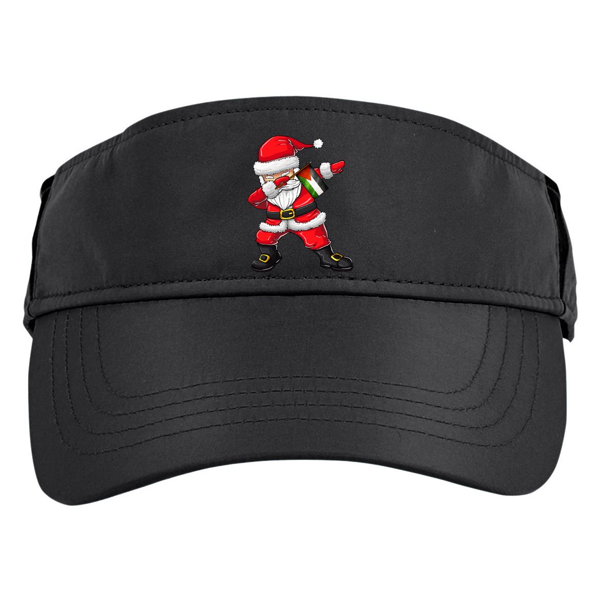 Dabbing Santa Claus From Palestine Xmas Gift Adult Drive Performance Visor