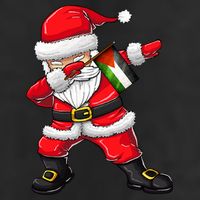 Dabbing Santa Claus From Palestine Xmas Gift Adult Drive Performance Visor