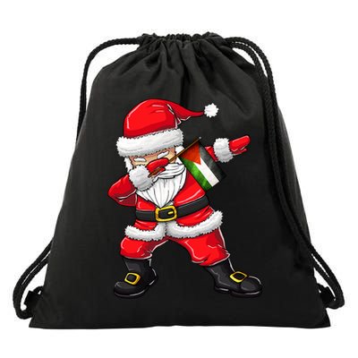 Dabbing Santa Claus From Palestine Xmas Gift Drawstring Bag