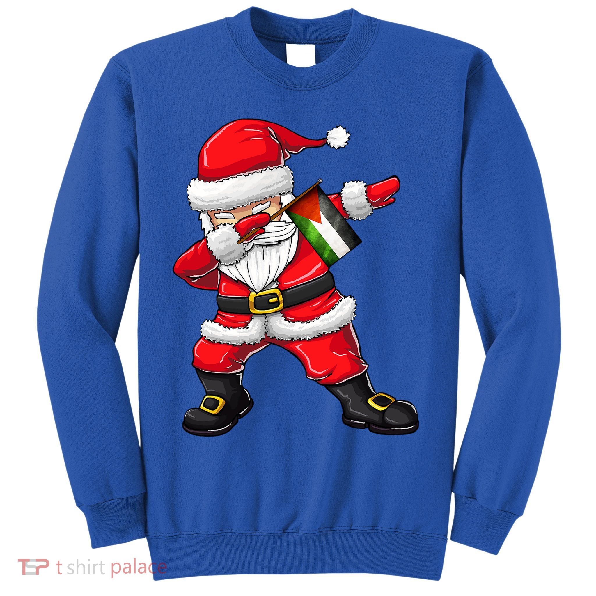 Dabbing Santa Claus From Palestine Xmas Gift Sweatshirt