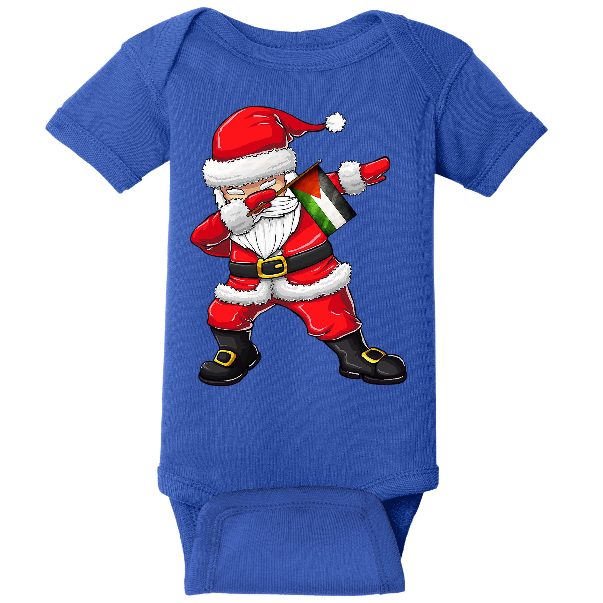 Dabbing Santa Claus From Palestine Xmas Gift Baby Bodysuit