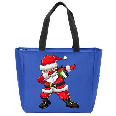 Dabbing Santa Claus From Palestine Xmas Gift Zip Tote Bag