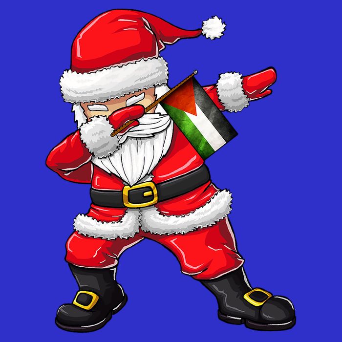 Dabbing Santa Claus From Palestine Xmas Gift Zip Tote Bag
