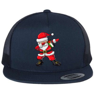 Dabbing Santa Claus From Palestine Xmas Gift Flat Bill Trucker Hat