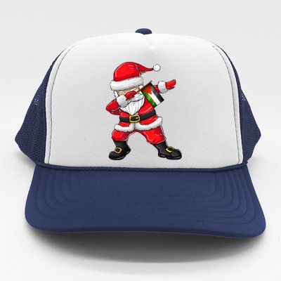 Dabbing Santa Claus From Palestine Xmas Gift Trucker Hat