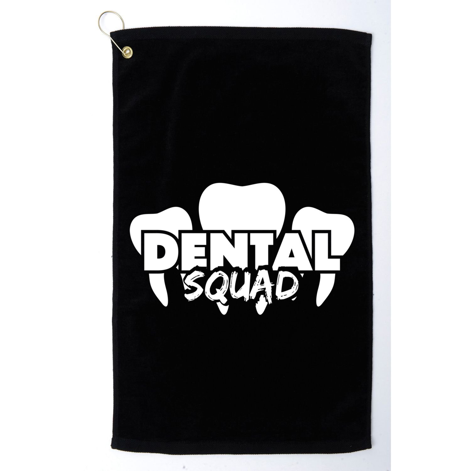 Dental Squad Costume For Dental Assistant Gift Golf Towel