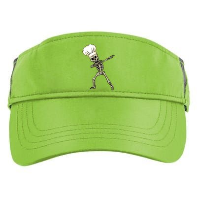 Dabbing Skeleton Chef Halloween Dabbing Scary Chef Great Gift Adult Drive Performance Visor