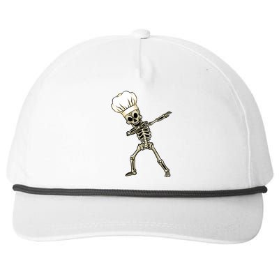 Dabbing Skeleton Chef Halloween Dabbing Scary Chef Great Gift Snapback Five-Panel Rope Hat