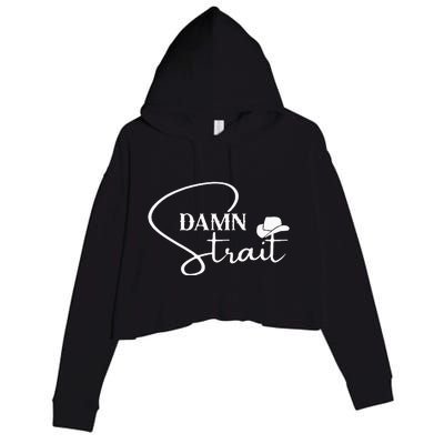 D.A.M.N. S.T.R.A.I.T Cowboy Hats Western Country Music Crop Fleece Hoodie