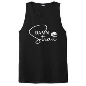 D.A.M.N. S.T.R.A.I.T Cowboy Hats Western Country Music PosiCharge Competitor Tank