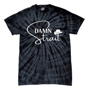 D.A.M.N. S.T.R.A.I.T Cowboy Hats Western Country Music Tie-Dye T-Shirt