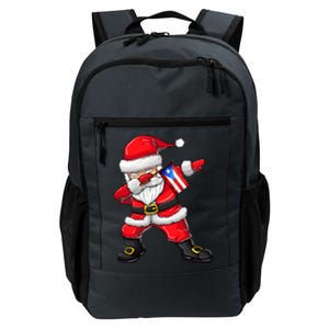 Dabbing Santa Claus From Puerto Rico Xmas Gift Daily Commute Backpack