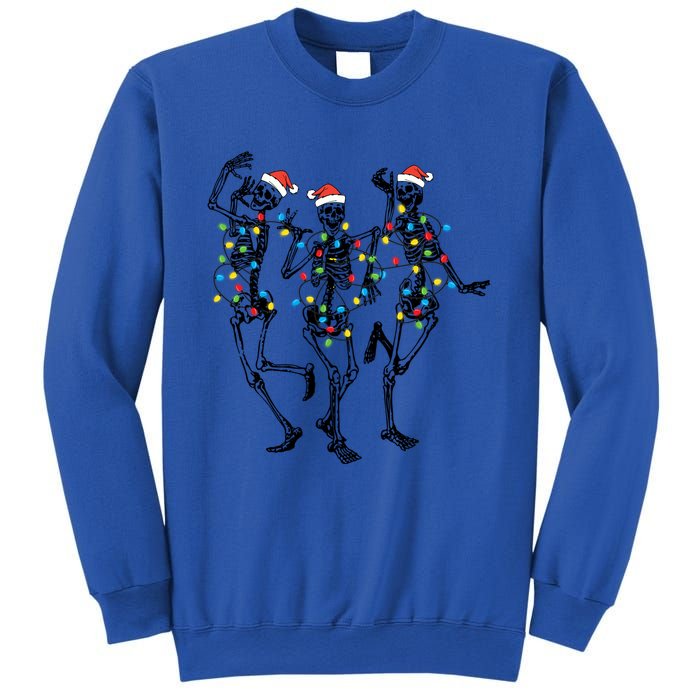 Dancing Skeleton Christmas Lights Funny Halloween Costume Great Gift Sweatshirt