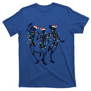 Dancing Skeleton Christmas Lights Funny Halloween Costume Great Gift T-Shirt