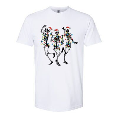 Dancing Skeleton Christmas Lights Funny Halloween Costume Great Gift Softstyle CVC T-Shirt