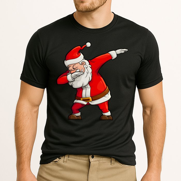 Dabbing Santa Claus Cooling Performance Crew T-Shirt