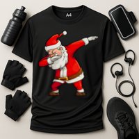 Dabbing Santa Claus Cooling Performance Crew T-Shirt