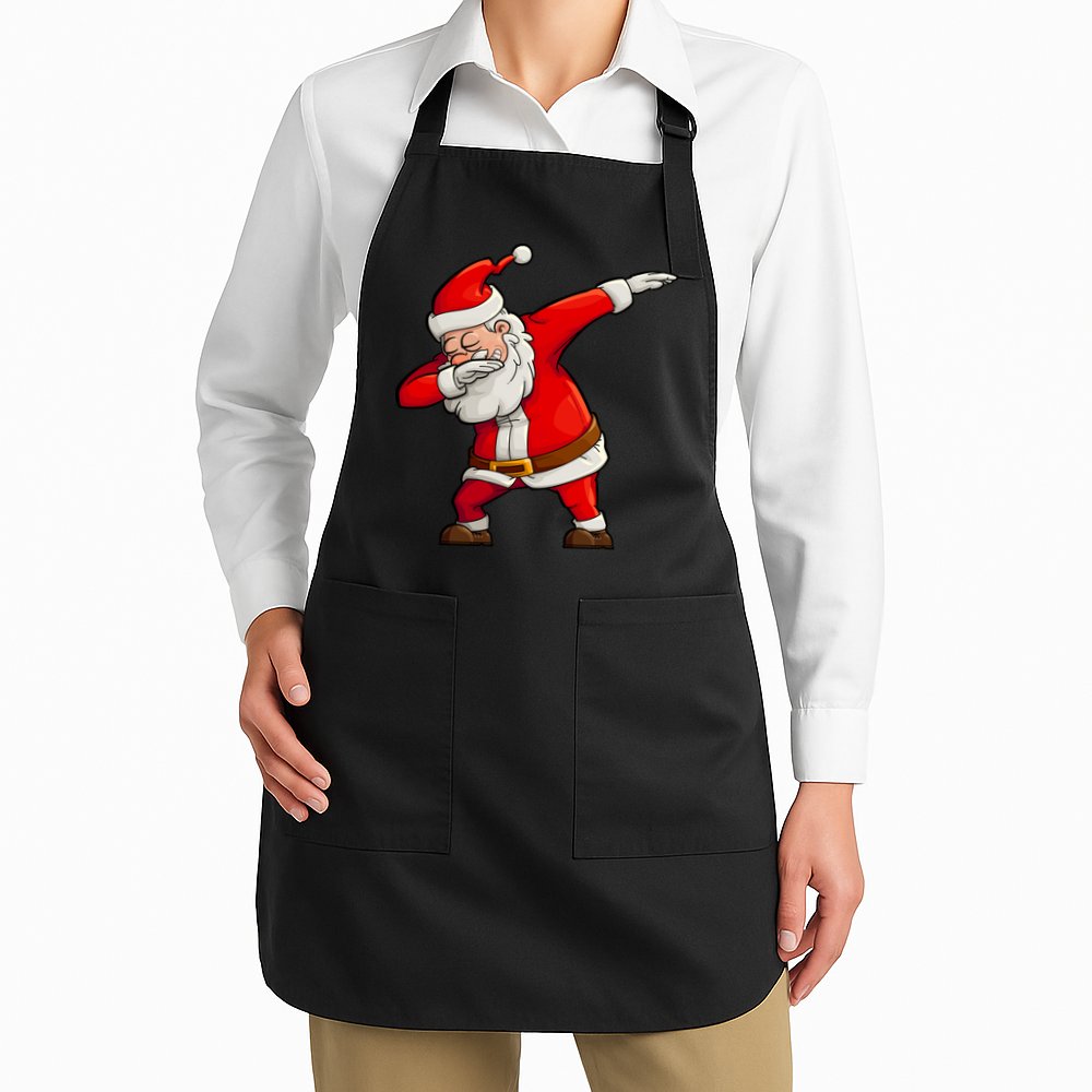 Dabbing Santa Claus Apron