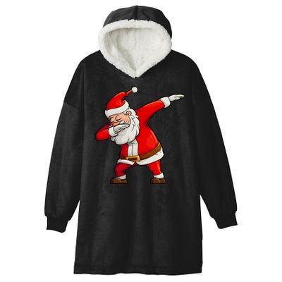 Dabbing Santa Claus Hooded Wearable Blanket