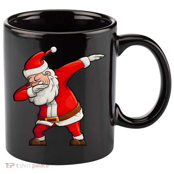 Dabbing Santa Claus 11oz C Handle Ceramic Mug
