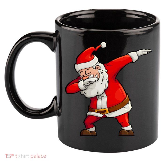 Dabbing Santa Claus 11oz C Handle Ceramic Mug