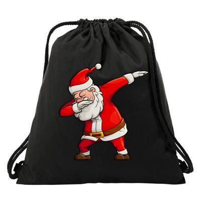 Dabbing Santa Claus Drawstring Bag