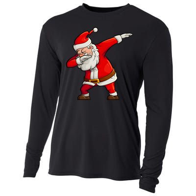 Dabbing Santa Claus Cooling Performance Long Sleeve Crew