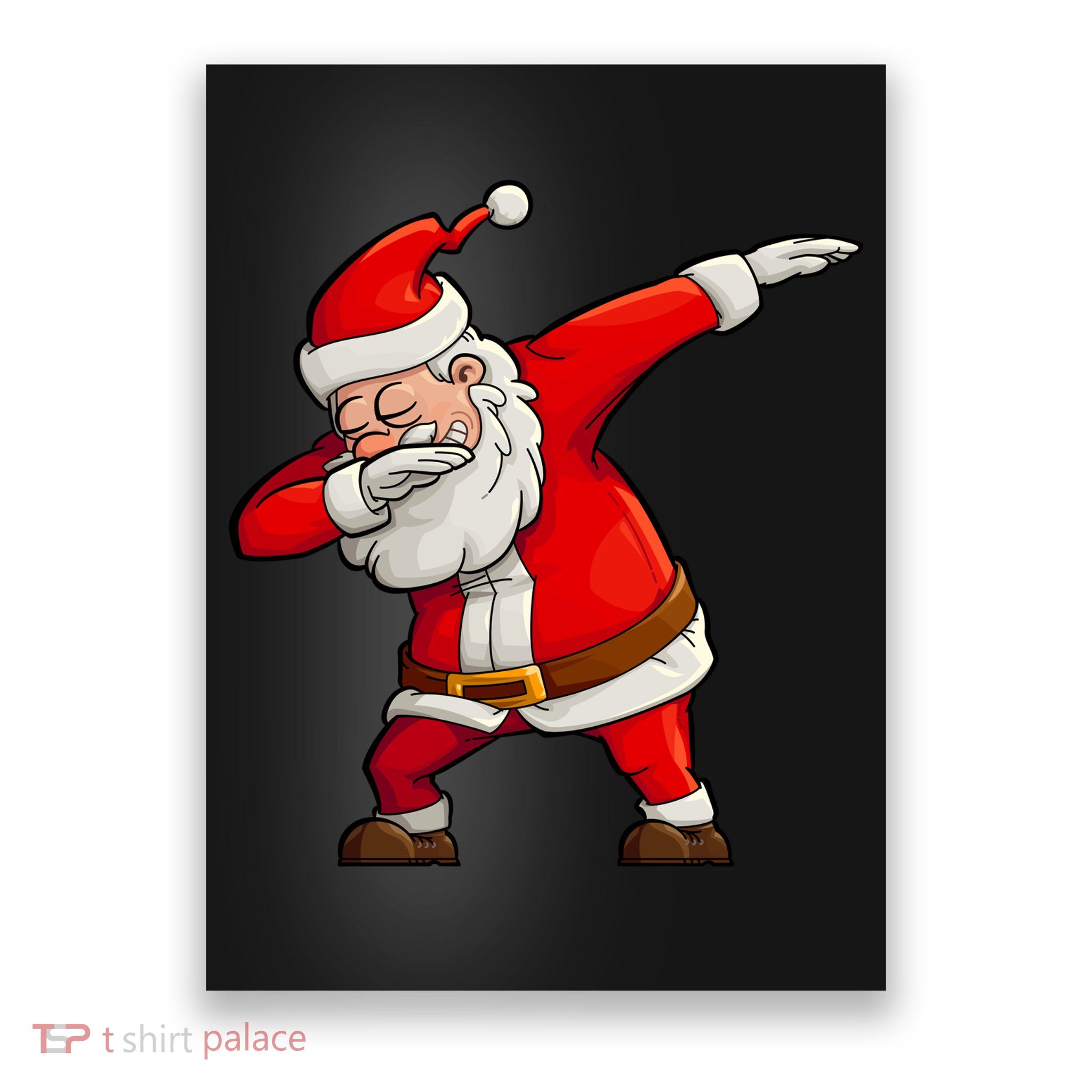 Dabbing Santa Claus Poster