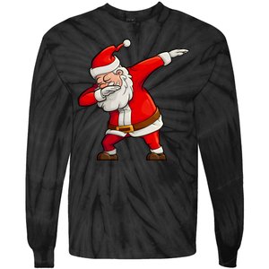 Dabbing Santa Claus Tie-Dye Long Sleeve Shirt