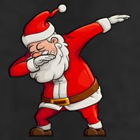 Dabbing Santa Claus Golf Towel