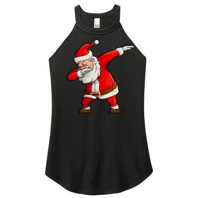 Dabbing Santa Claus Women’s Perfect Tri Rocker Tank