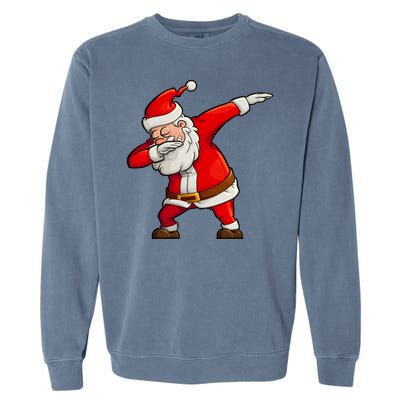 Dabbing Santa Claus Garment-Dyed Sweatshirt