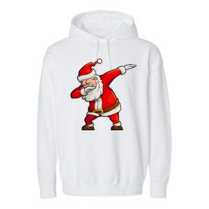 Dabbing Santa Claus Garment-Dyed Fleece Hoodie