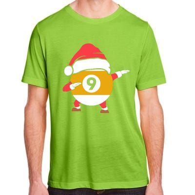 Dabbing Santa Claus Christmas Funny Pool Billiards Xmas Sport Adult ChromaSoft Performance T-Shirt