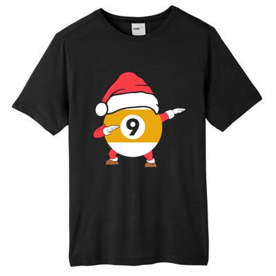 Dabbing Santa Claus Christmas Funny Pool Billiards Xmas Sport Tall Fusion ChromaSoft Performance T-Shirt