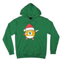 Dabbing Santa Claus Christmas Funny Pool Billiards Xmas Sport Hoodie