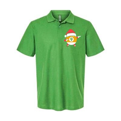 Dabbing Santa Claus Christmas Funny Pool Billiards Xmas Sport Softstyle Adult Sport Polo