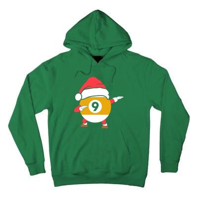 Dabbing Santa Claus Christmas Funny Pool Billiards Xmas Sport Tall Hoodie