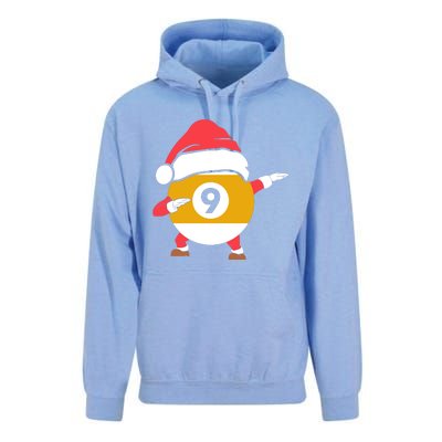 Dabbing Santa Claus Christmas Funny Pool Billiards Xmas Sport Unisex Surf Hoodie