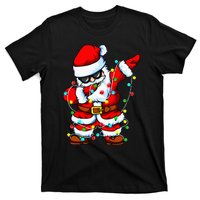 Dabbing Santa Claus Christmas Tree Lights Dab Xmas T-Shirt