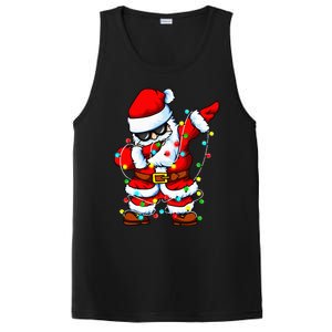 Dabbing Santa Claus Christmas Tree Lights Dab Xmas PosiCharge Competitor Tank