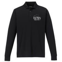 Damn S.T.R.A.I.T Country Music Performance Long Sleeve Polo