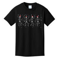 Dancing Santa Claus Skeleton Funny Christmas Pajama Kids T-Shirt