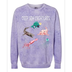 Deep Sea Creatures Educational Future Marine Biologist Colorblast Crewneck Sweatshirt