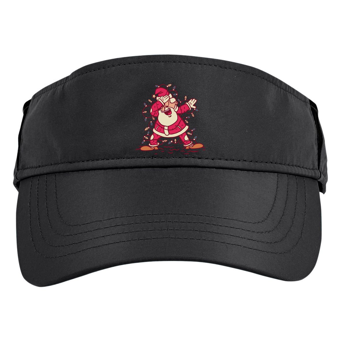 Dabbing Santa Cartoon Adult Drive Performance Visor