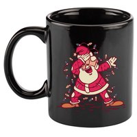 Dabbing Santa Cartoon 11oz C Handle Ceramic Mug