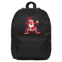 Dabbing Santa Cartoon 16 in Basic Backpack