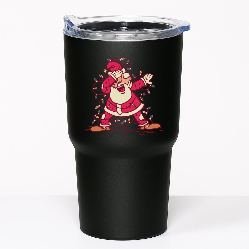 Dabbing Santa Cartoon Tumbler
