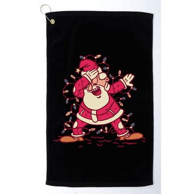 Dabbing Santa Cartoon Golf Towel